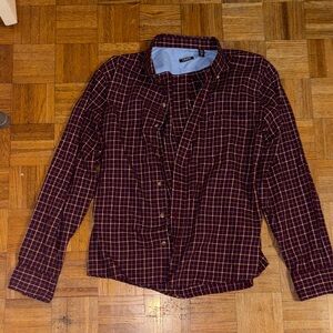 Izod Checkered Button Down Shirt